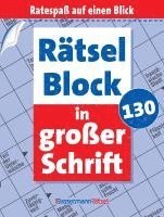 bokomslag Rätselblock in großer Schrift 130 (5 Exemplare à 2,99 EUR)