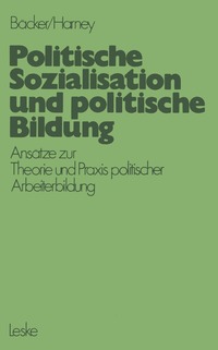 bokomslag Politische Sozialisation und politische Bildung