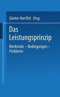Günter Hartfiel - Das Leistungsprinzip, Häftad
