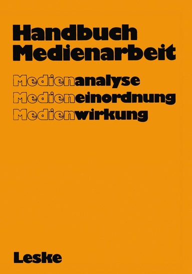 bokomslag Handbuch Medienarbeit