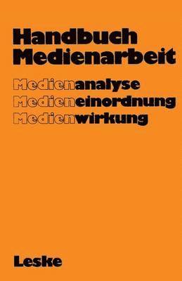 Handbuch Medienarbeit 1