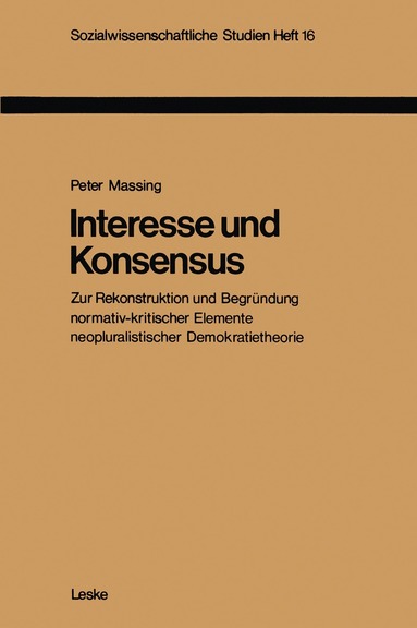 Peter Massing - Interesse und Konsensus, Häftad