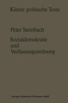 bokomslag Sozialdemokratie und Verfassungsverständnis