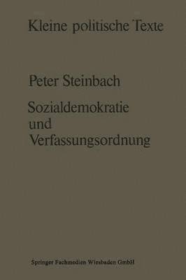 bokomslag Sozialdemokratie und Verfassungsverstndnis