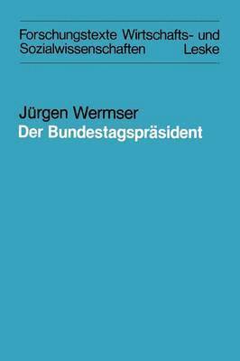 bokomslag Der Bundestagsprsident