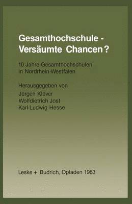 Gesamthochschule  Versumte Chancen? 1