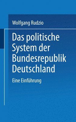 bokomslag Das politische System der Bundesrepublik Deutschland