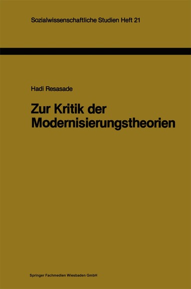 Hadi Resasade - Zur Kritik der Modernisierungstheorien, Häftad
