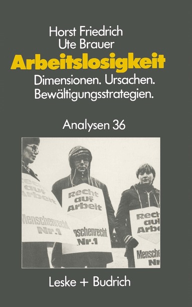 Horst Friedrich, Ute Brauer - Arbeitslosigkeit — Dimensionen, Ursachen und Bewältigungsstrategien, Häftad