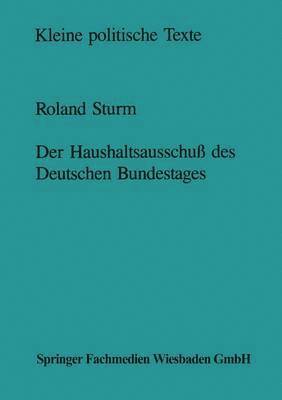 bokomslag Der Haushaltsausschuß des Deutschen Bundestages