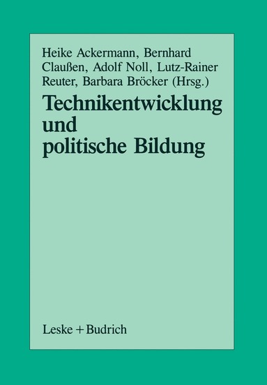 bokomslag Technikentwicklung und Politische Bildung