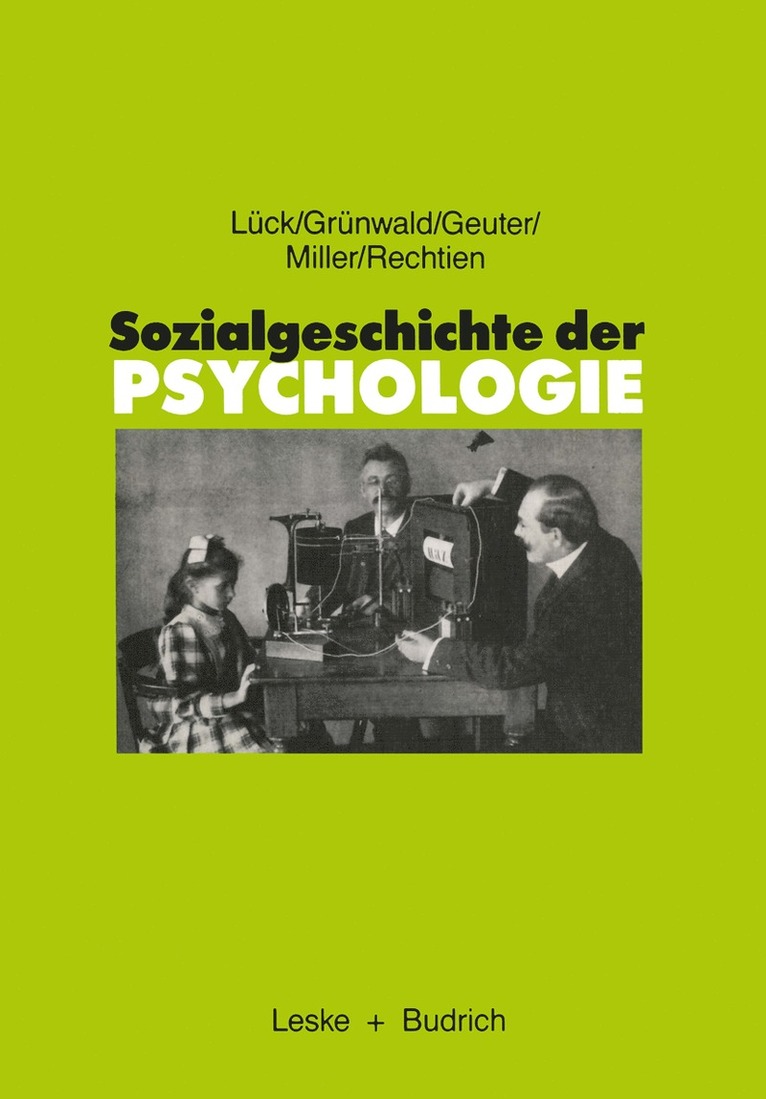 Sozialgeschichte der Psychologie 1