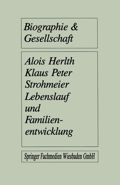 bokomslag Lebenslauf und Familienentwicklung