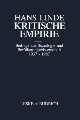 Hans Linde - Kritische Empirie, Häftad
