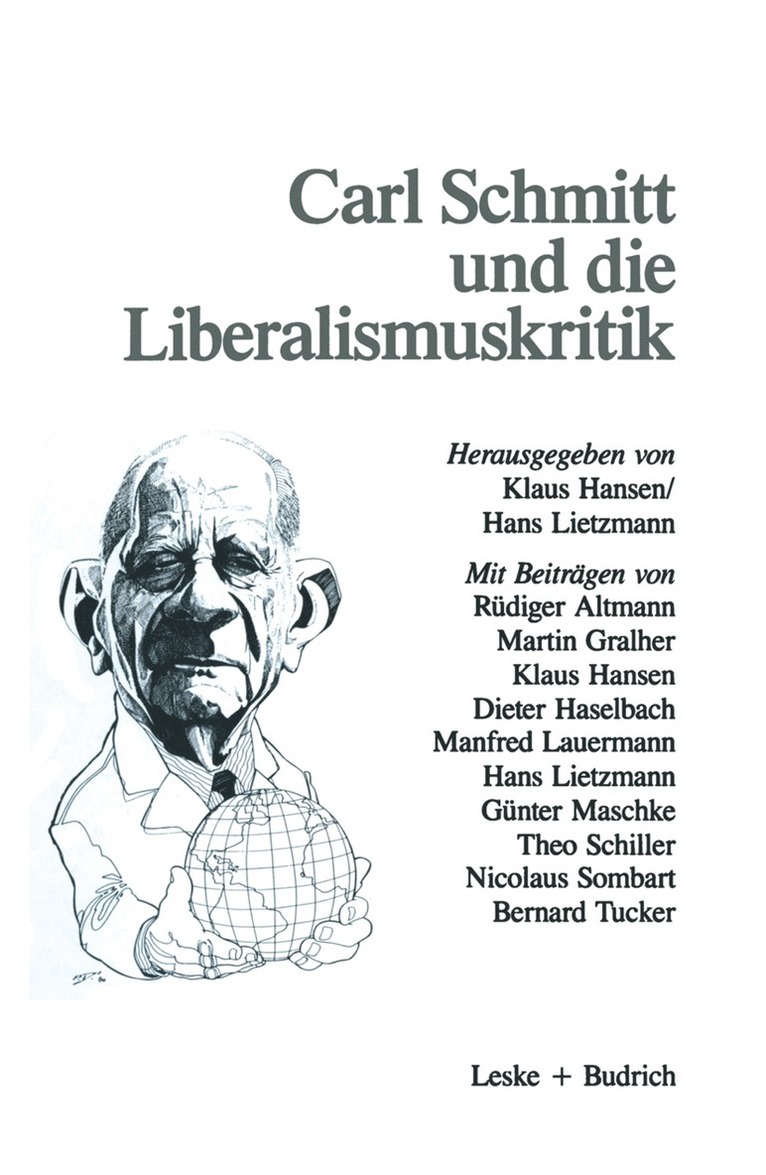 Klaus Hansen, Hans J. Lietzmann - Carl Schmitt und die Liberalismuskritik, Häftad