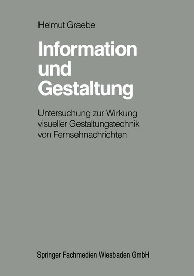 bokomslag Information und Gestaltung