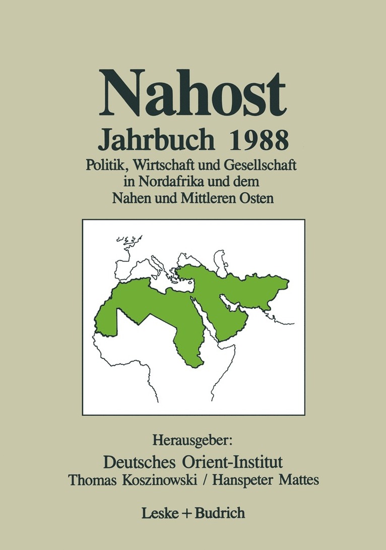 Nahost Jahrbuch 1988 1