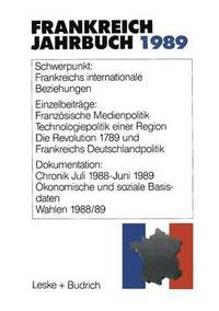 bokomslag Frankreich-Jahrbuch 1989