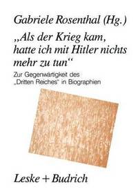 bokomslag ?Als der Krieg kam, hatte ich mit Hitler nichts mehr zu tun"