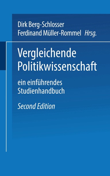 Dirk Berg-Schlosser, Ferdinand Müller-Rommel - Vergleichende Politikwissenschaft, Häftad