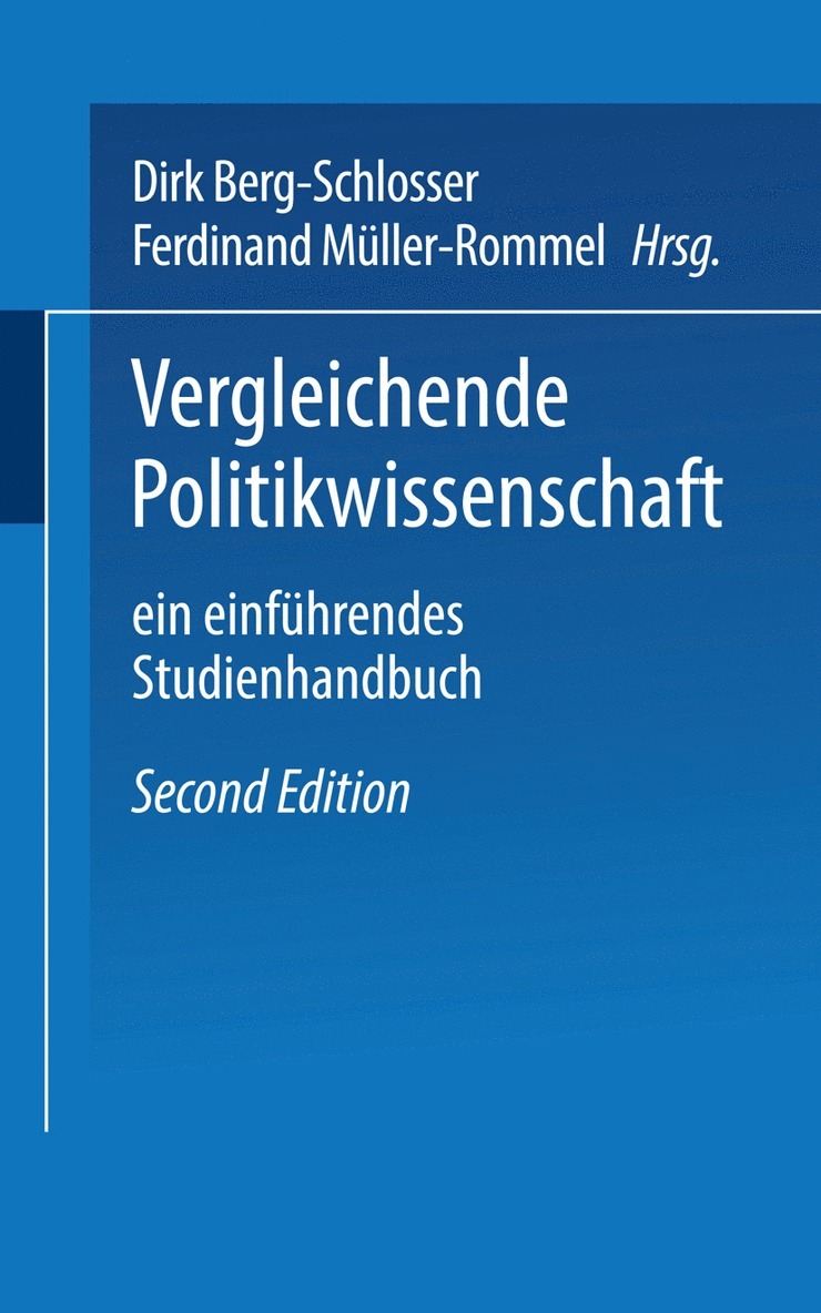 Vergleichende Politikwissenschaft 1