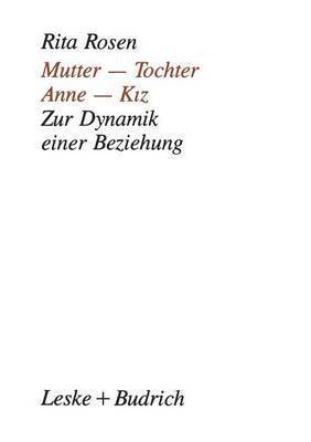 bokomslag Mutter - Tochter, Anne - Kiz