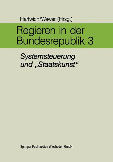 bokomslag Regieren in der Bundesrepublik III