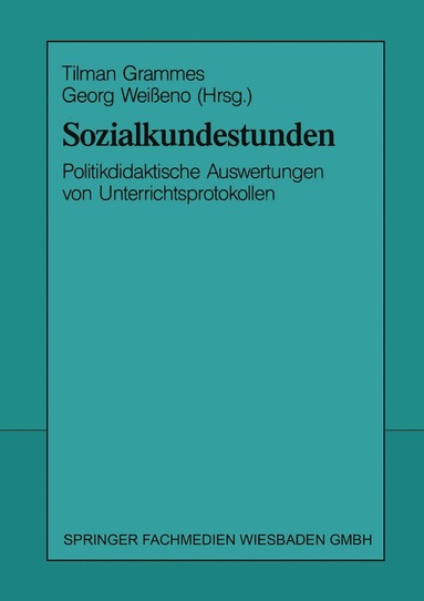 bokomslag Sozialkundestunden