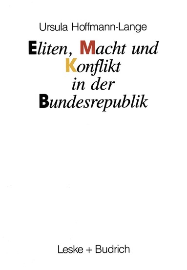 bokomslag Eliten, Macht und Konflikt in der Bundesrepublik