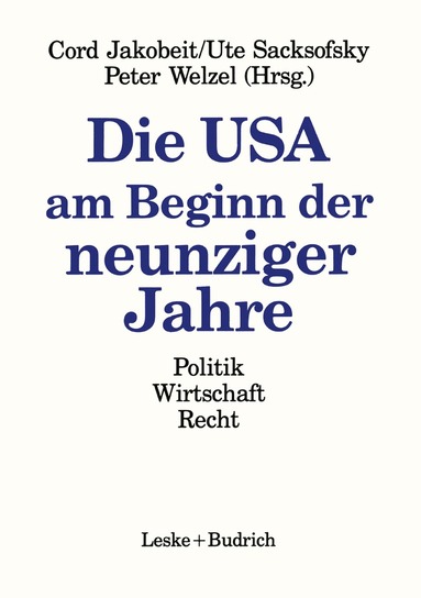 bokomslag Die USA am Beginn der neunziger Jahre