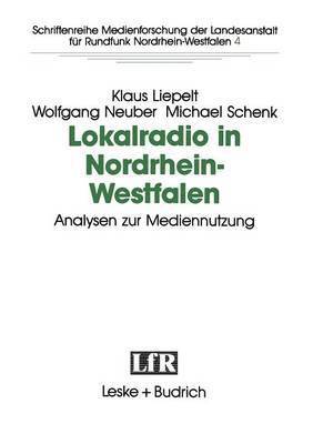 Lokalradio in Nordrhein-Westfalen  Analysen zur Mediennutzung 1