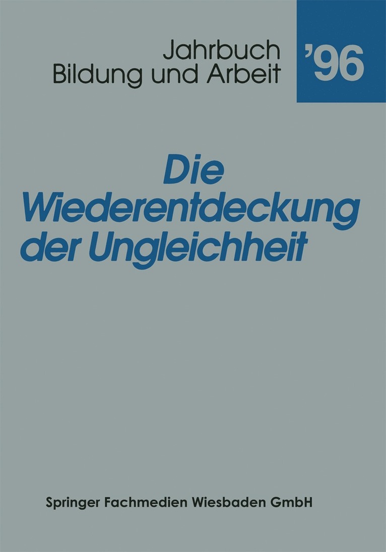 Die Wiederentdeckung der Ungleichheit 1