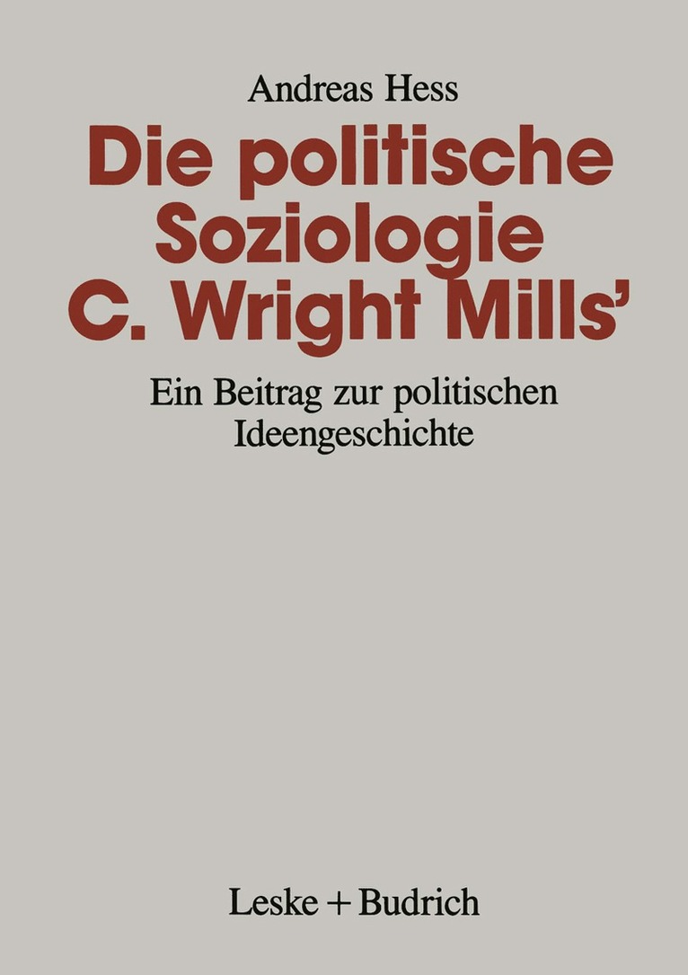 Die politische Soziologie C. Wright Mills’