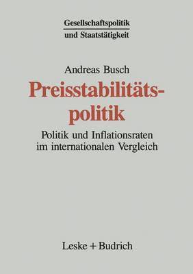 bokomslag Preisstabilittspolitik