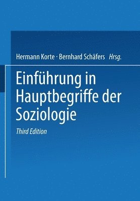 bokomslag Einführung in Hauptbegriffe der Soziologie