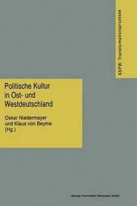 bokomslag Politische Kultur in Ost- und Westdeutschland
