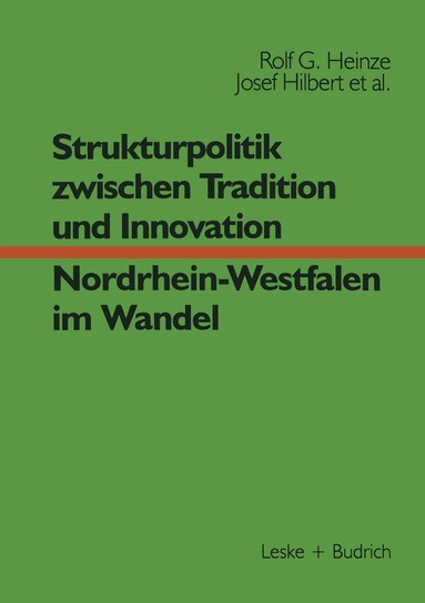 Rolf G. Heinze, Erwin Helle, Josef Hilbert, Jürgen Nordhause-Janz, Nicole Nowak, Wolfgang Potratz, Karin Scharfenorth - Strukturpolitik zwischen Tradition und Innovation — NRW im Wandel, Häftad