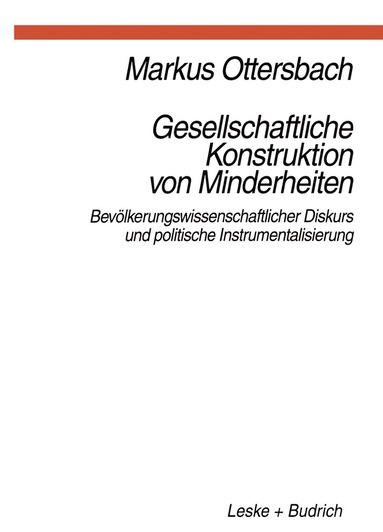 bokomslag Gesellschaftliche Konstruktion von Minderheiten