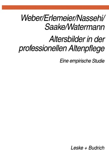 bokomslag Altersbilder in der professionellen Altenpflege