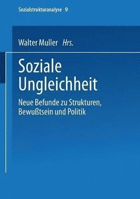 bokomslag Soziale Ungleichheit