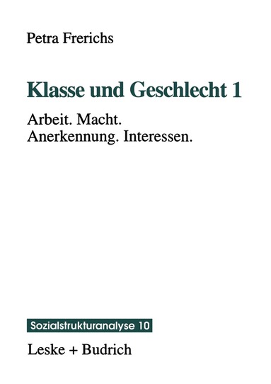Petra Frerichs - Klasse und Geschlecht 1, Häftad