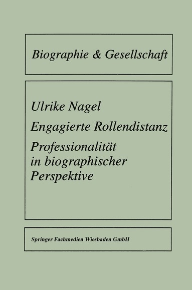 bokomslag Engagierte Rollendistanz