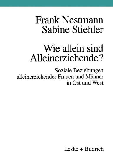 bokomslag Wie allein sind Alleinerziehende?