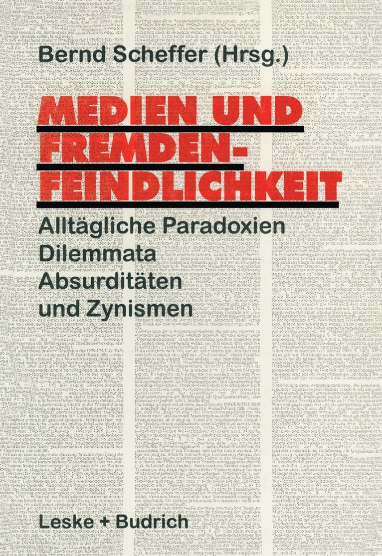 Medien und Fremdenfeindlichkeit 1