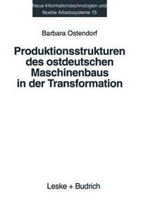 bokomslag Produktionsstrukturen des ostdeutschen Maschinenbaus in der Transformation
