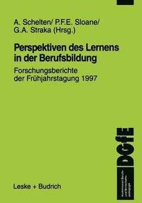 bokomslag Perspektiven des Lernens in der Berufsbildung