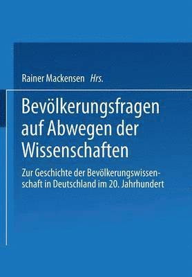 bokomslag Bevlkerungsfragen auf Abwegen der Wissenschaften