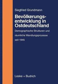 bokomslag Bevlkerungsentwicklung in Ostdeutschland