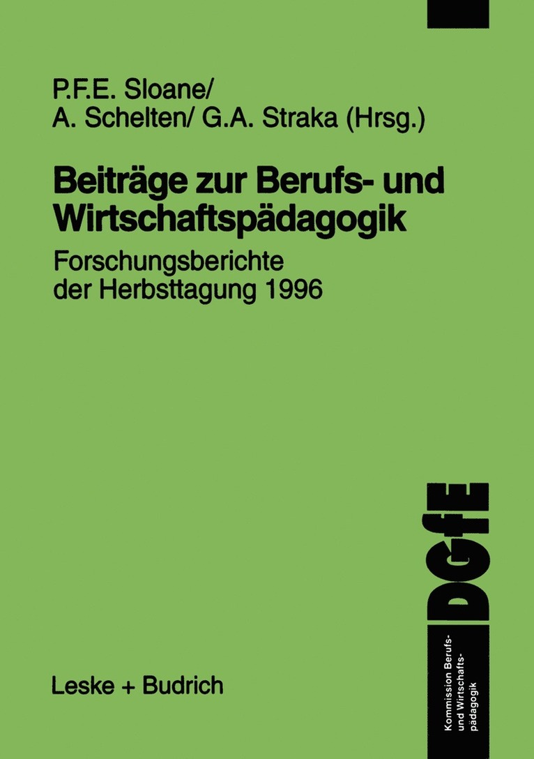 Beiträge zur Berufs- und Wirtschaftspädagogik