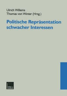 bokomslag Politische Reprsentation schwacher Interessen